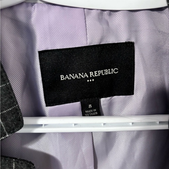 Banana Republic Window Pane Print Grey Suit - Picture 4 of 11